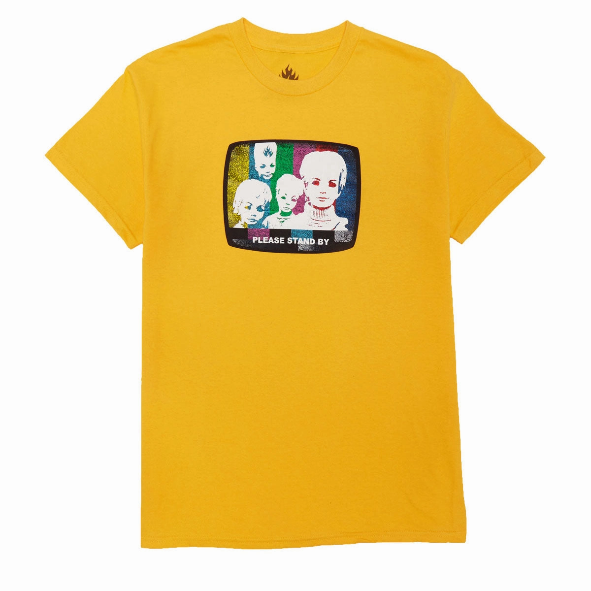 Black Label Stand By T-Shirt - Gold Cozy Comfort Look