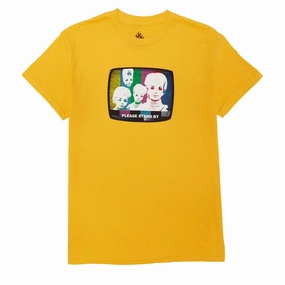 Black Label Stand By T-Shirt - Gold easy to pair