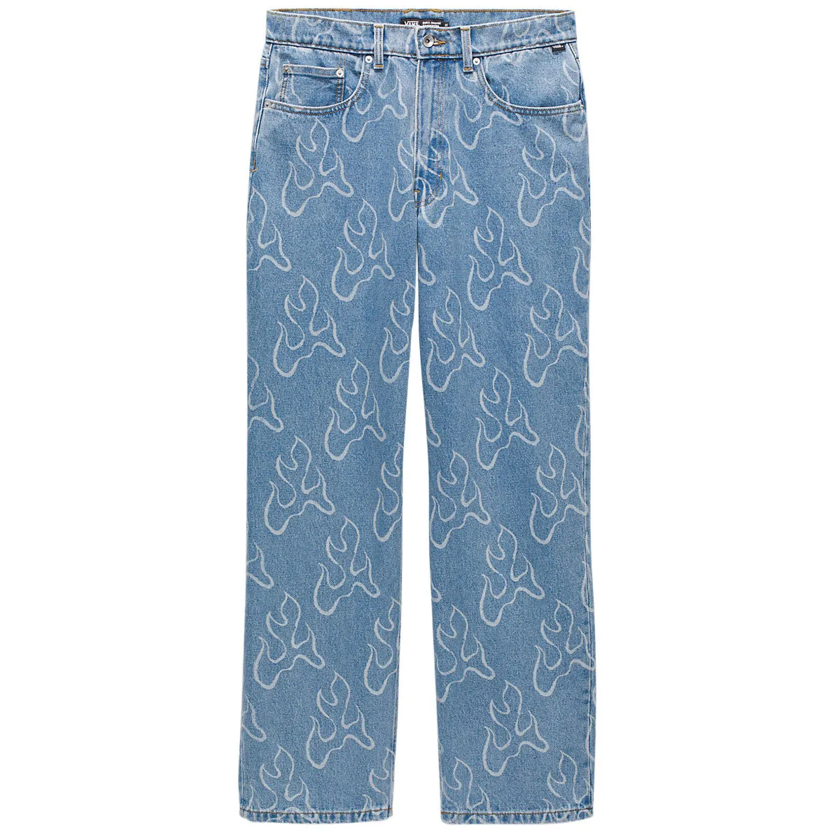 Vans Check-5 Blaze Loose Denim Jeans - Stonewash Blue Eco Friendly Dye Process All Fit