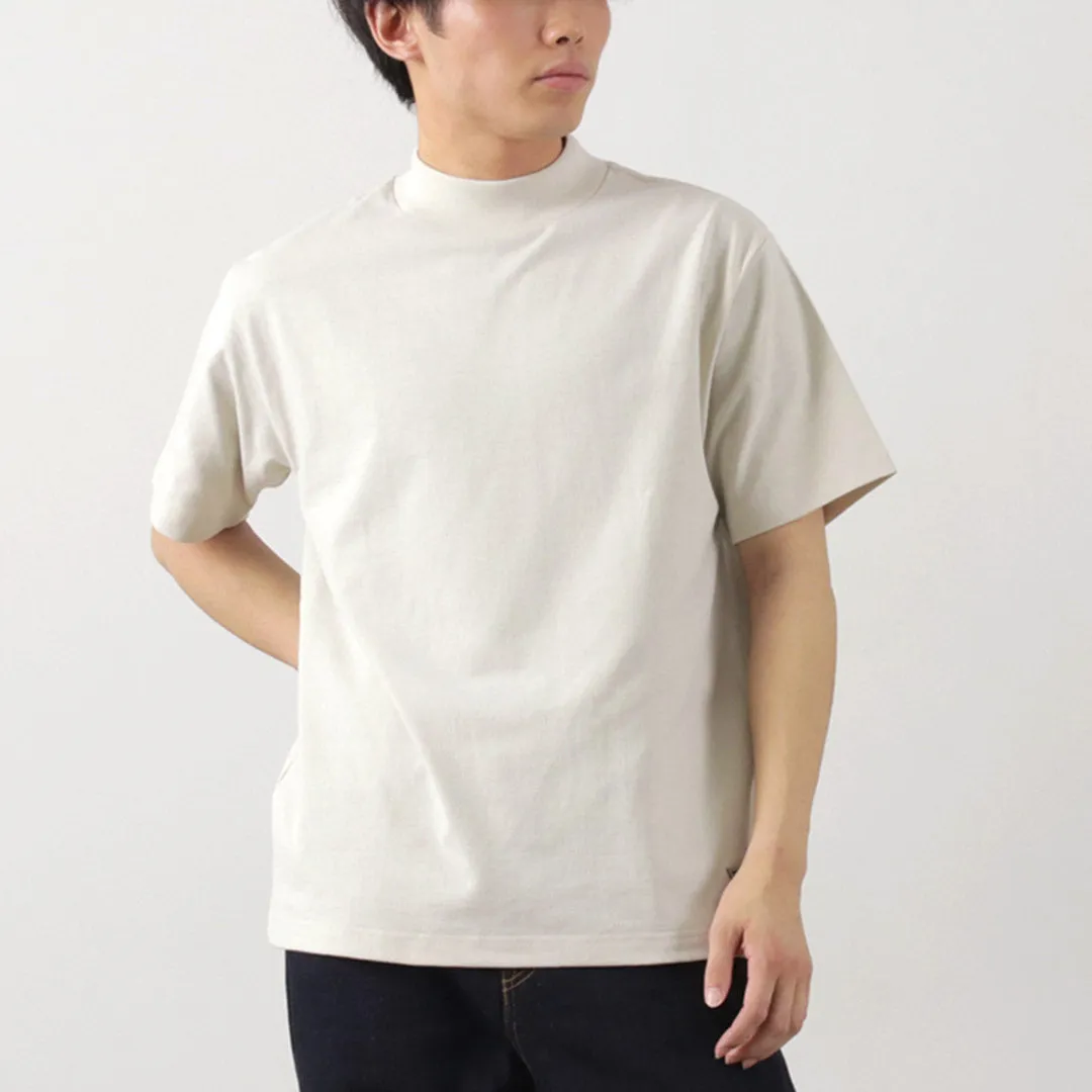 HEALTHKNIT / RAG Collaboration Mock Neck T-shirt Open-End Dry Jersey Lightweight Fashion Classic Cut