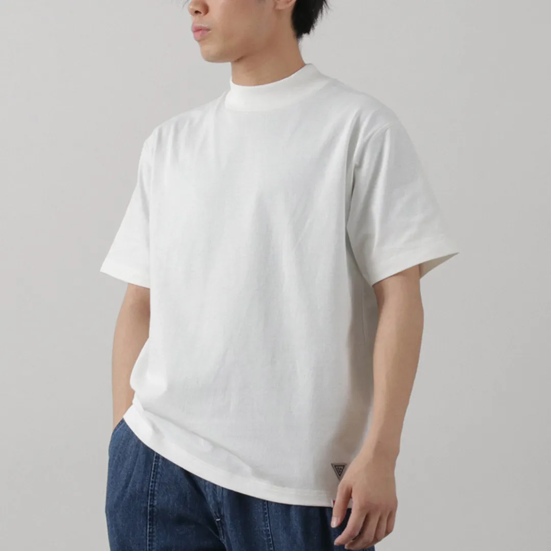 Sporty Layer Look HEALTHKNIT / RAG Collaboration Mock Neck T-shirt Open-End Dry Jersey