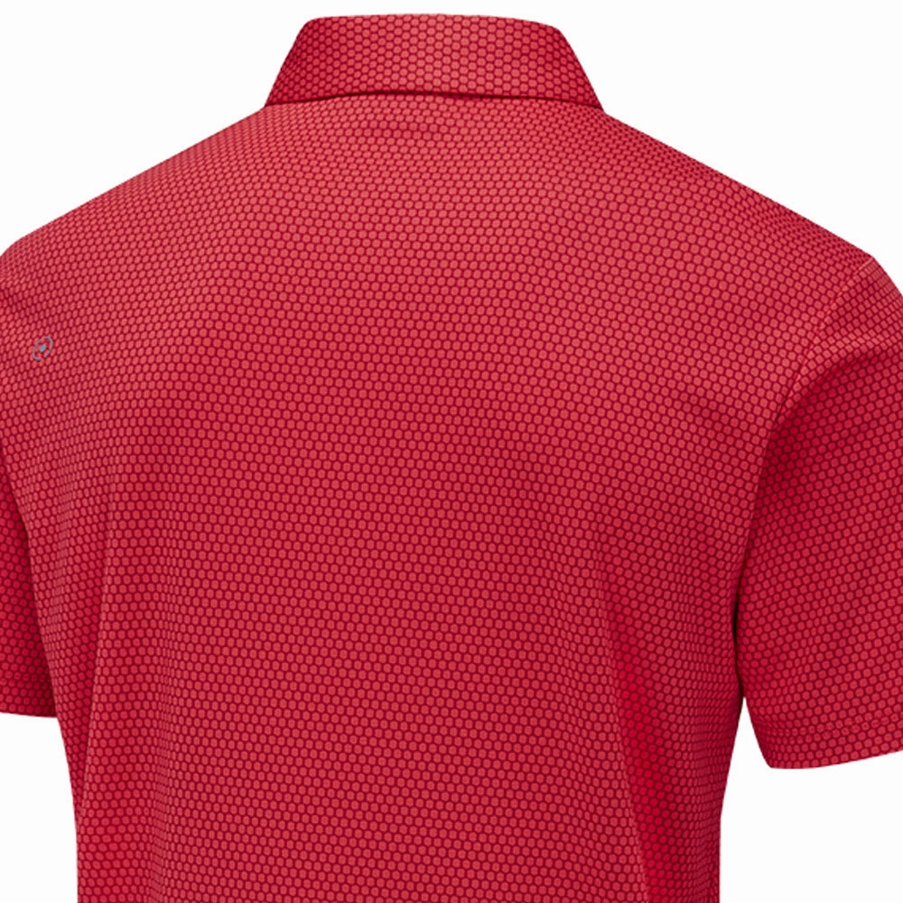 Ping Halcyon SensorCool Polo Shirt - Poppy Multi Ultra Soft Texture Lint Resistant Surface