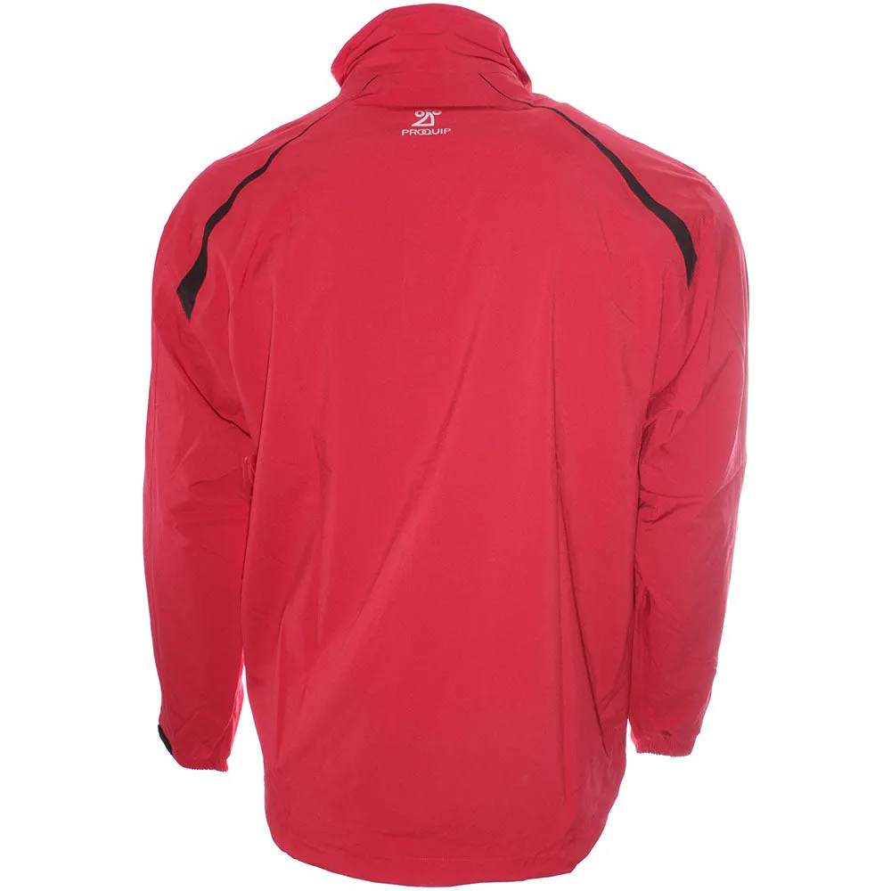 Calm Day Fit ProquipTourflex 360 Full Zip Waterproof Jacket - Dark Red/Black