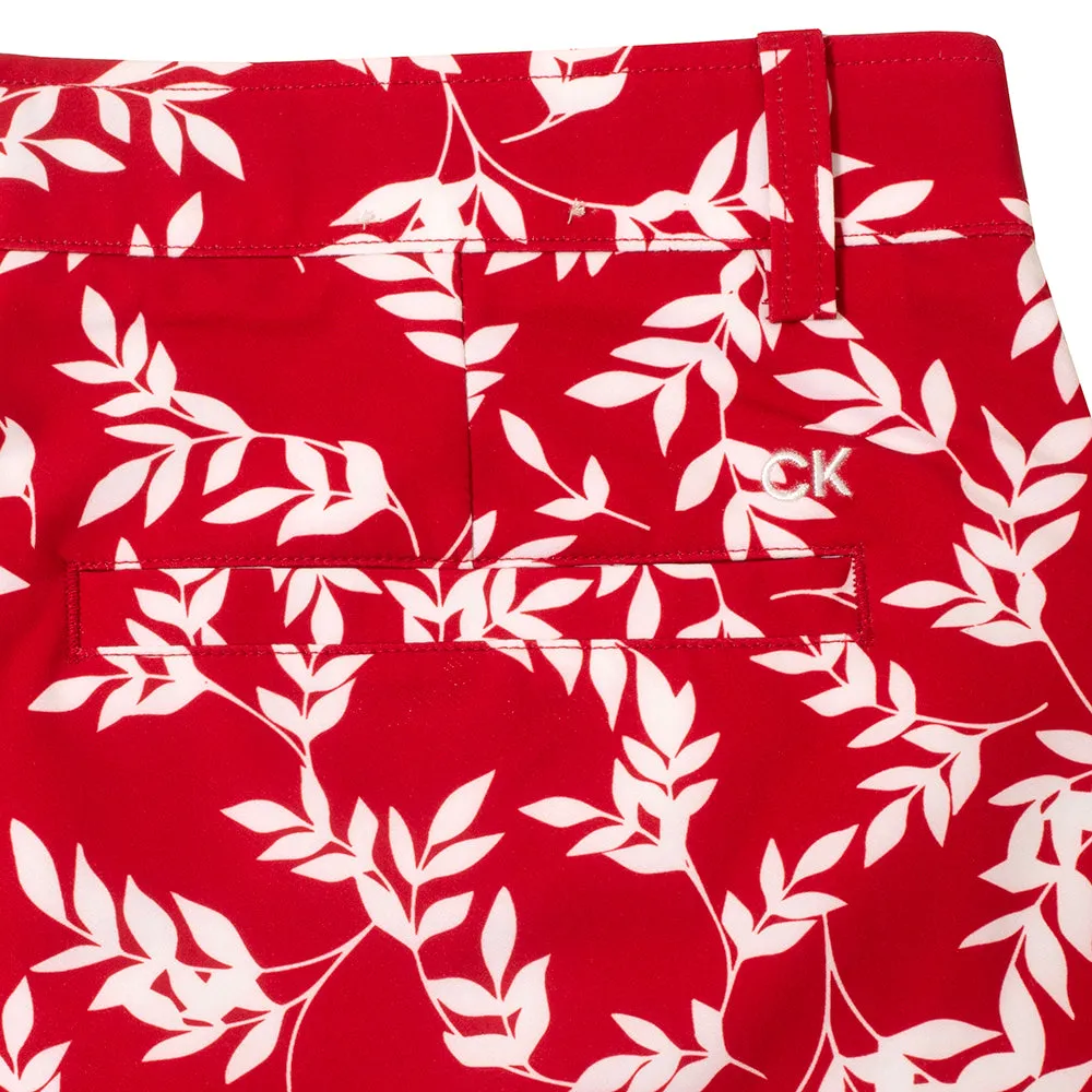 Calvin Klein Printed Genius Shorts - Red/White Moisture Wicking Technology