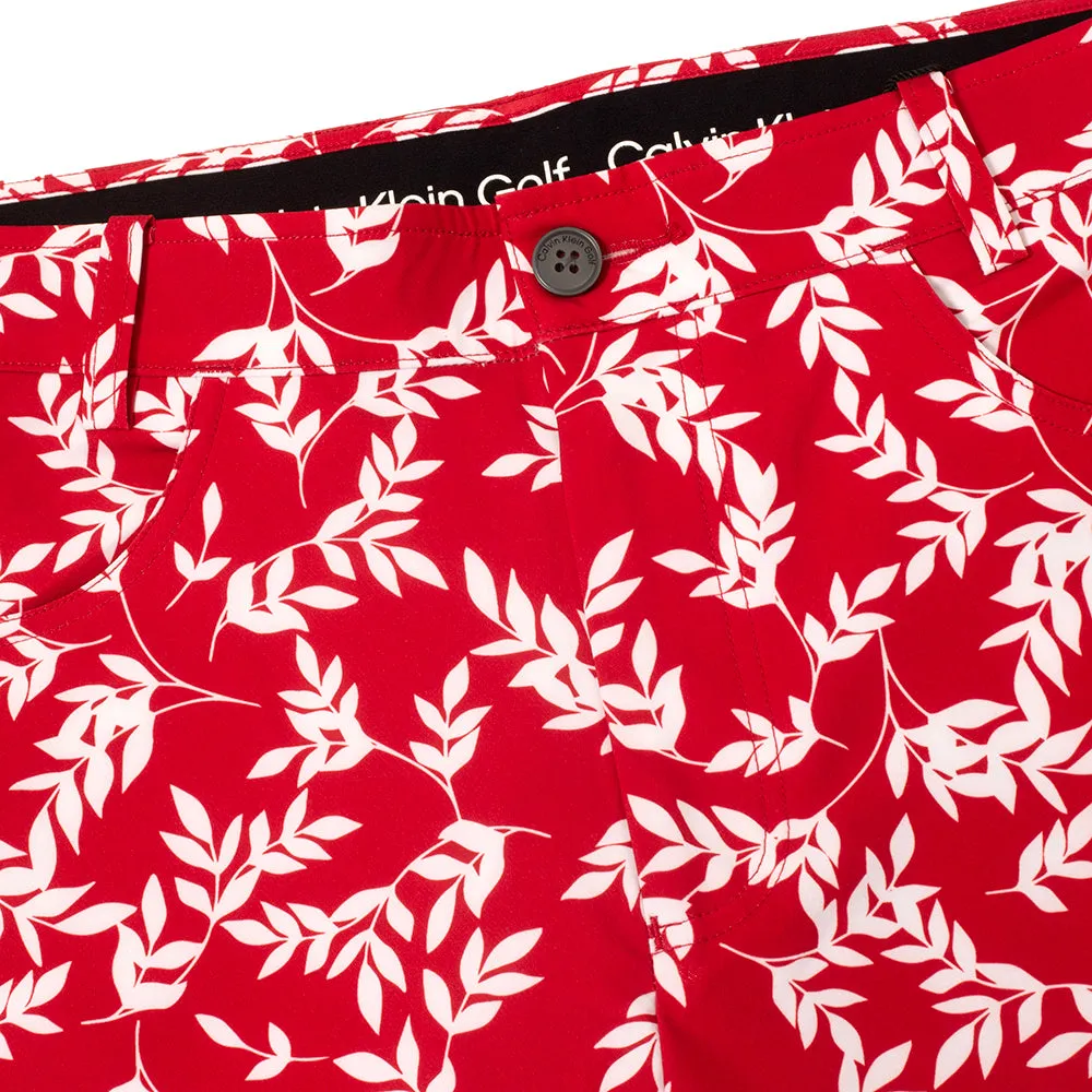 Calvin Klein Printed Genius Shorts - Red/White Chill Comfort Ergonomic Pattern Cutting