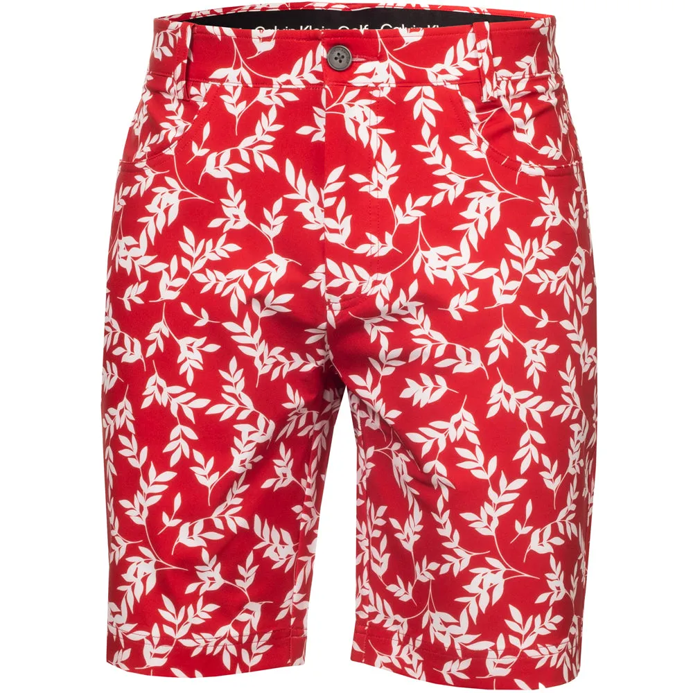 Calvin Klein Printed Genius Shorts - Red/White Reinforced Stress Points camping clothes