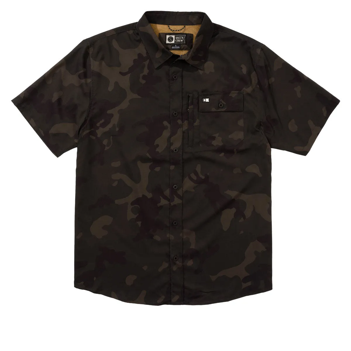 Salty Crew Flagship UV Button Up Shirt - Dark Camo Everyday Wear