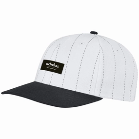adidas Pinstripe Hat - White Breathable Weave