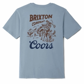 Quality Layer Fresh Trend Brixton x Coors Canyon T-Shirt - Dusty Blue