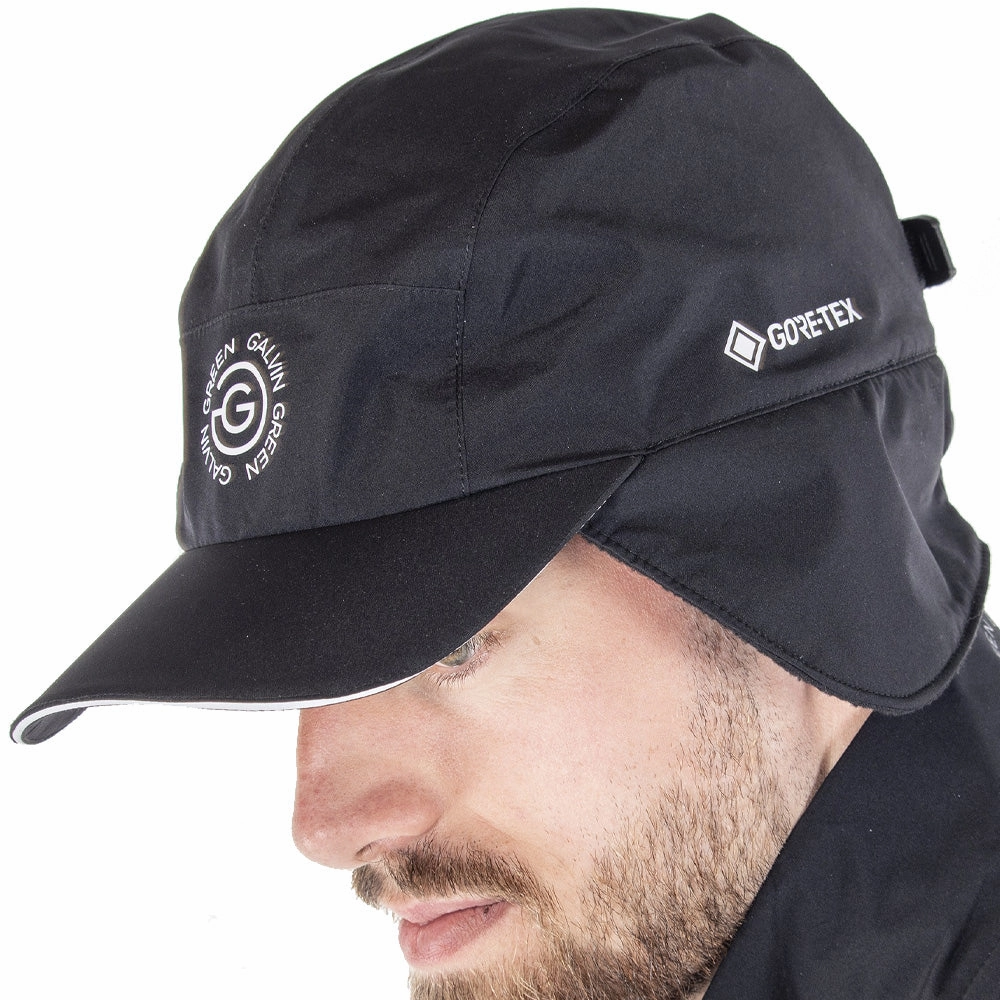 Galvin Green Arnie Gore-Tex Hat - Black/White Relaxed Style