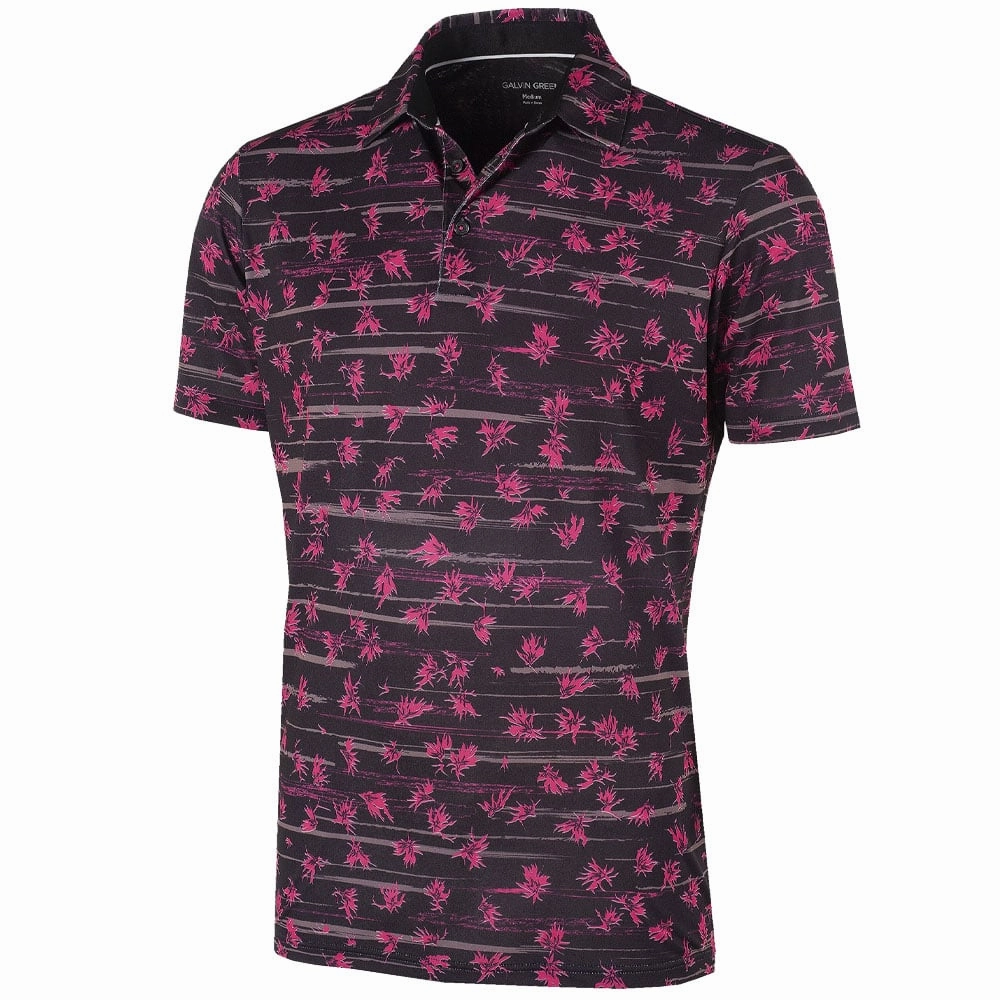 Galvin Green Malik Ventil8  Polo Shirt - Pink/Black coordinate with other items Soft and Cozy
