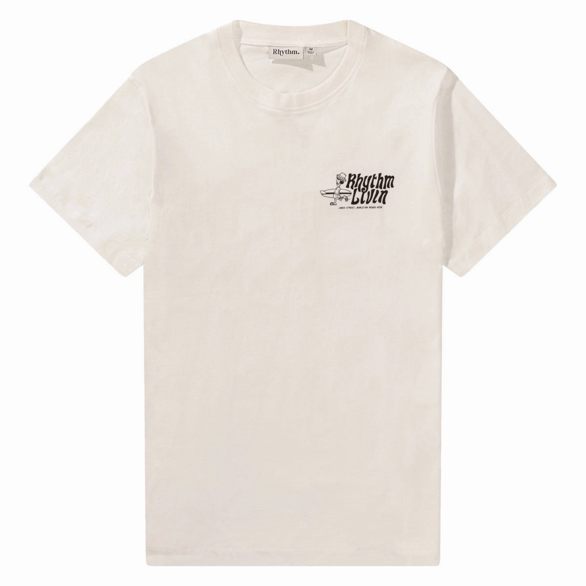 Rhythm Livin T-Shirt - White Low Impact Processing