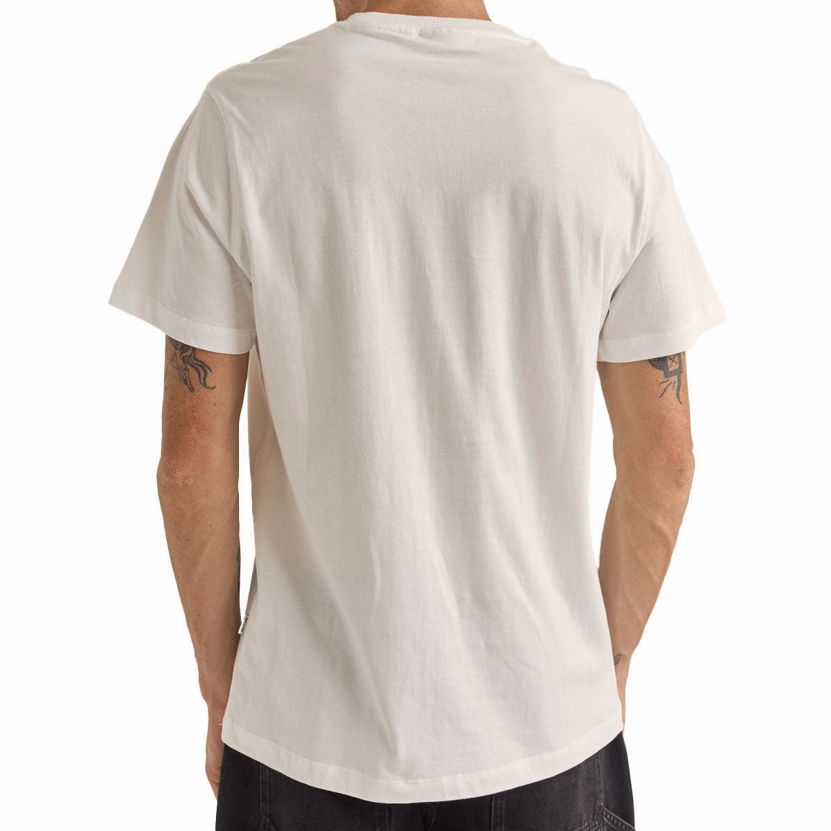 Colorfast Dye Rhythm Livin T-Shirt - White