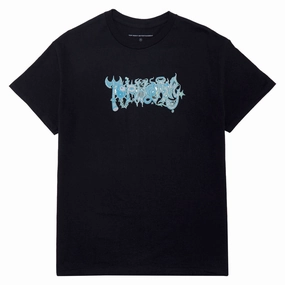 Soft Comfort Wear Top Heavy Lore T-Shirt - Black