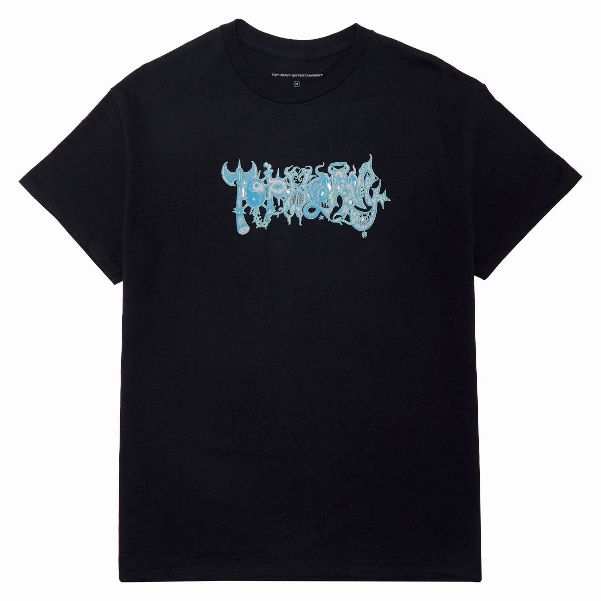 Soft Comfort Wear Top Heavy Lore T-Shirt - Black
