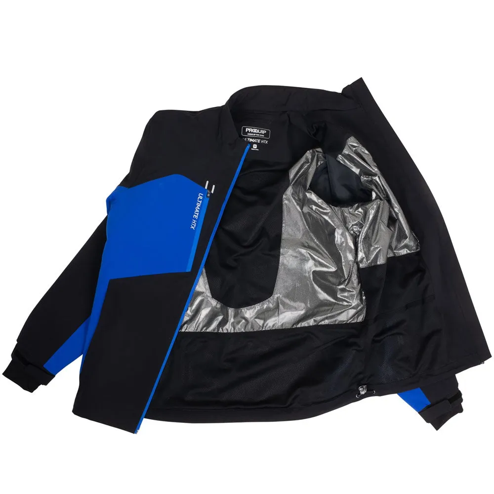 Non Irritating Tags ProQuip Ultimate HTX Waterproof Jacket - Black/Blue