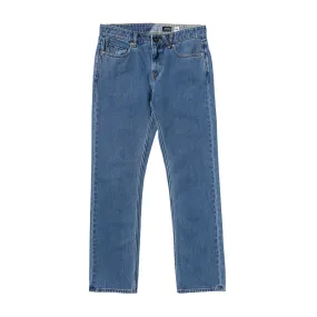 Tapered leg Smart Casual Volcom Solver Denim Jeans - Standard Issue Blue