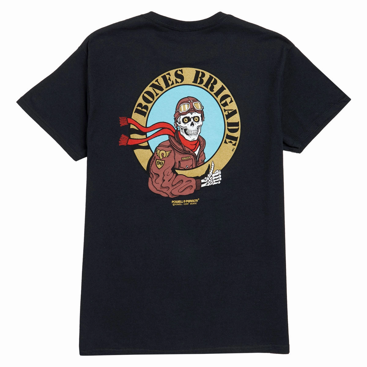 Bones Brigade Ripper Pilot T-Shirt - Black Drip Dry Fabric Active Essentials