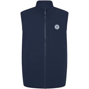 Original Penguin Lightweight Reversible Gilet - Black Iris Moisture Wicking Fabric