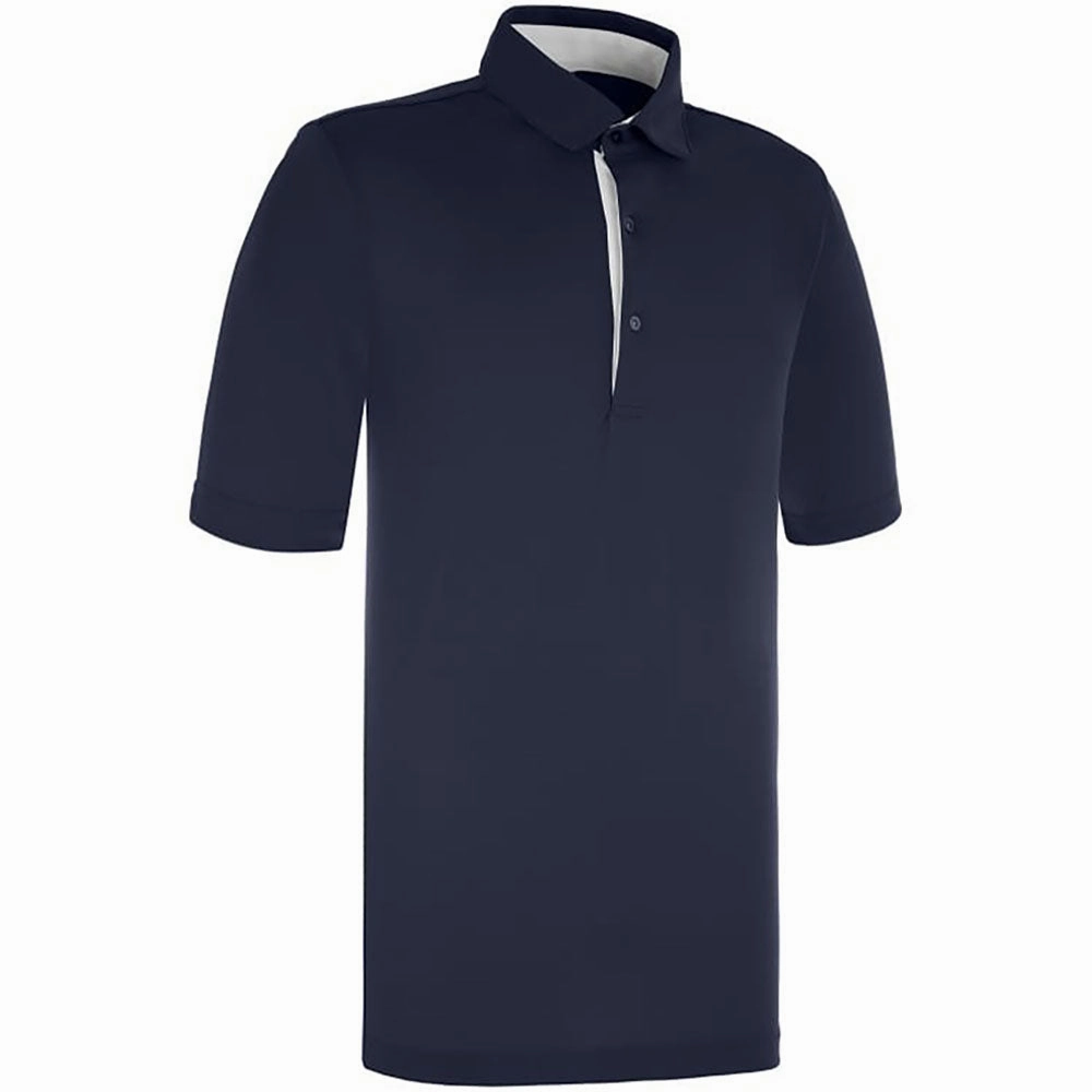 Quality Fabric Floral freshness ProQuip Pro Tech Peached Polo Shirt - Navy