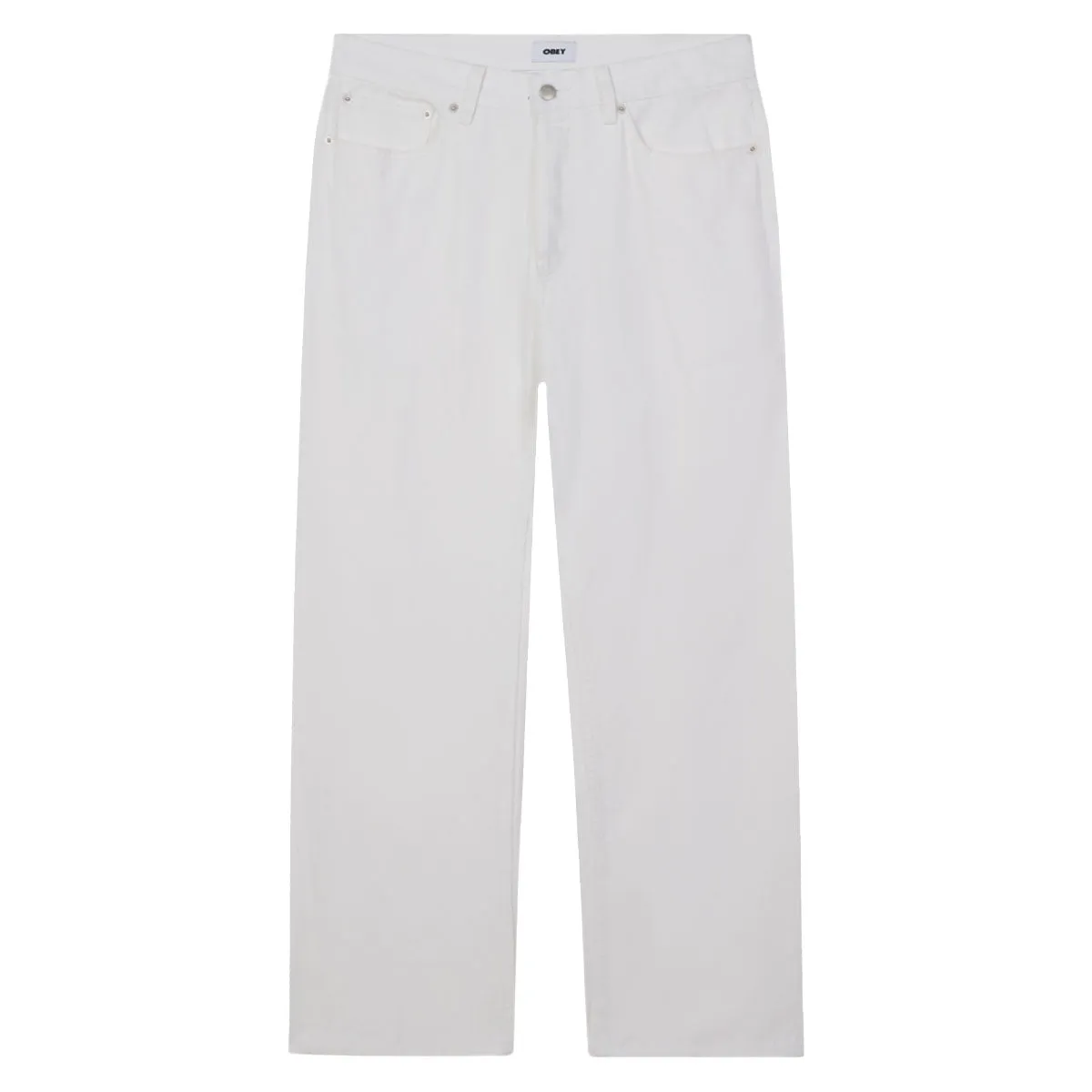 Easy Pack Flexible Performance Obey Hardwork Denim Jeans - White Faded Wash