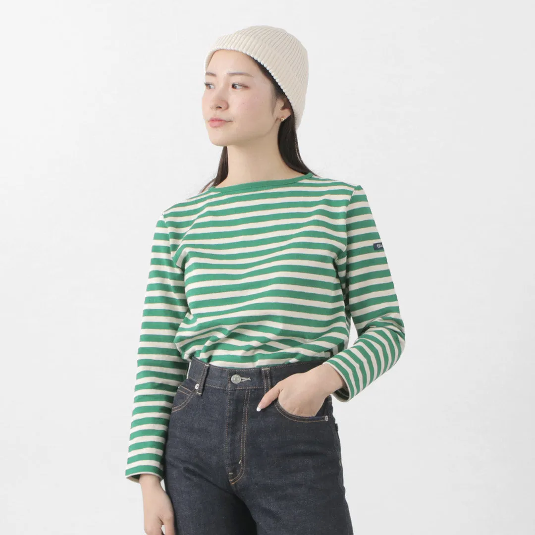 Set In Sleeve TIEASY / HDCS Boatneck Striped Basque Shirt