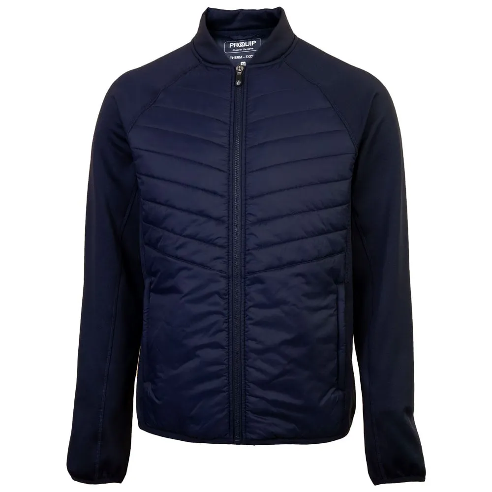 Fleece Lined Flexible Fit Engineering ProQuip Therma-Excel Jacket - Navy