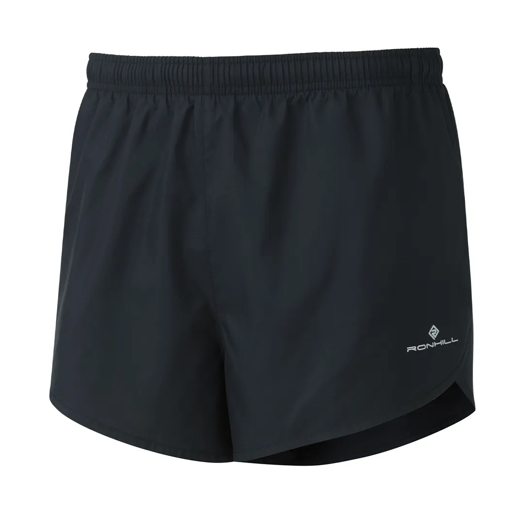 Casual Clothing Ronhill Men's Core Racer Short in Black/White SS25