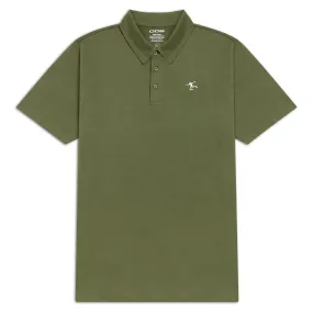 CCS Cheap Skates Icon Polo Shirt - Army Green Animal Print