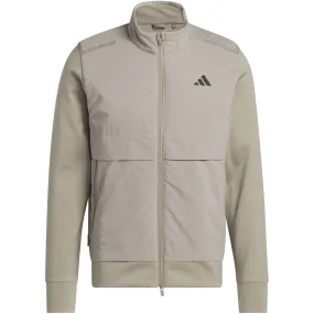 adidas Ultimate365 Tour Frostguard Full-Zip Jacket - Putty Beige Aramid Fiber Blend Foldable Shoulder Straps