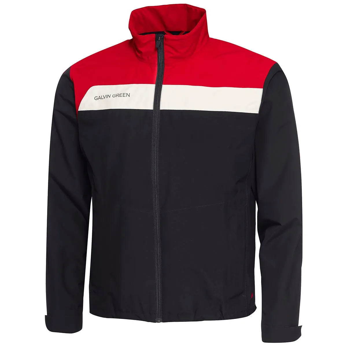 Street Comfort Galvin Green Austin Waterproof Golf Jacket - Black/Red/White