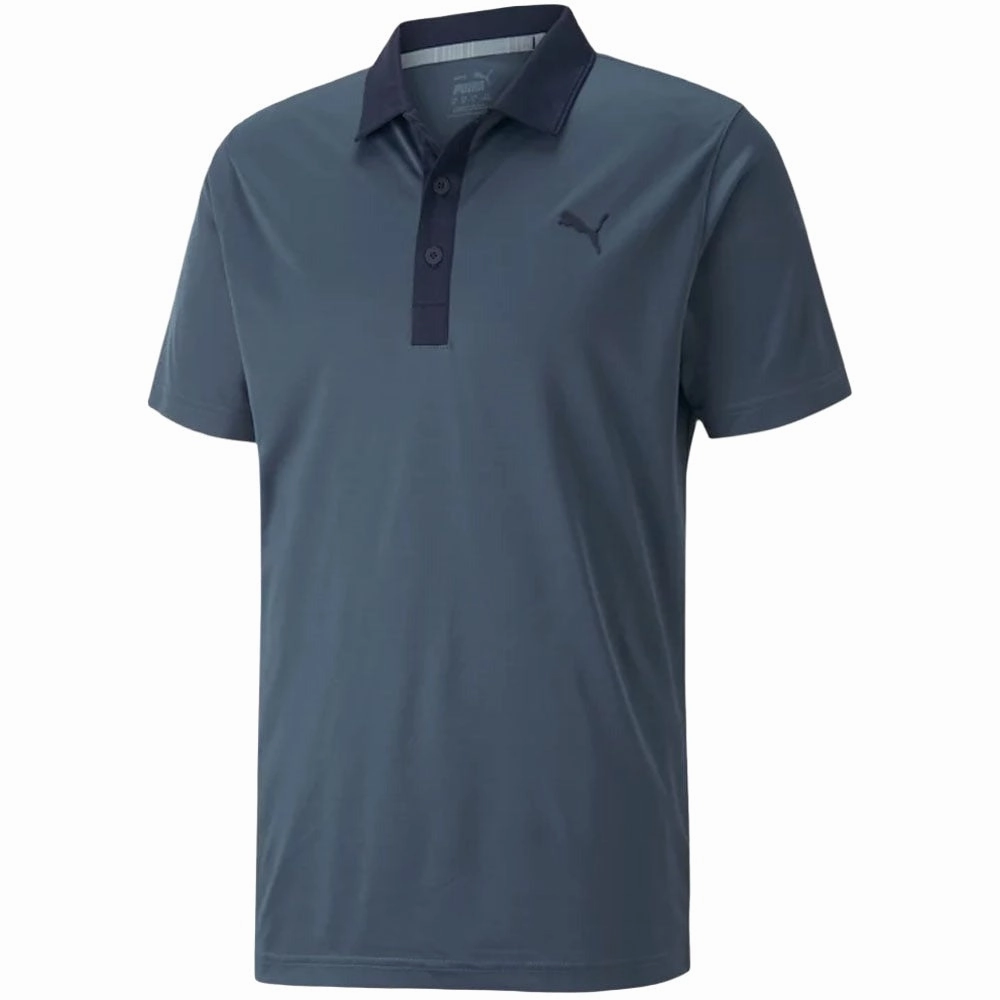 Long sleeved warmth Puma Gamer Polo Shirt - Evening Sky/Navy Blazer