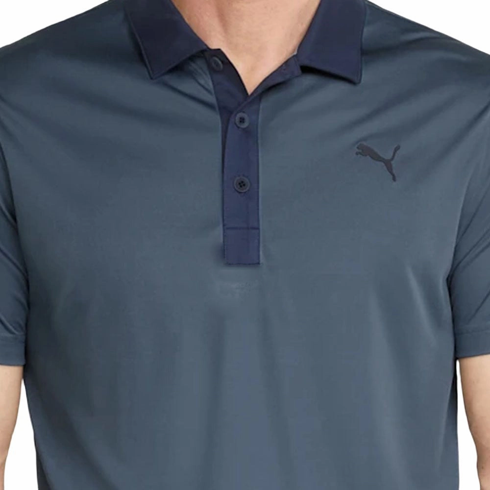 Weekend Wear Versatile Layer Puma Gamer Polo Shirt - Evening Sky/Navy Blazer