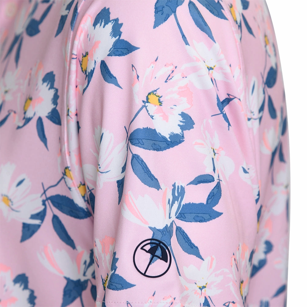 Puma X AP Spring Florals Polo Shirt - Pale Pink Business Meeting
