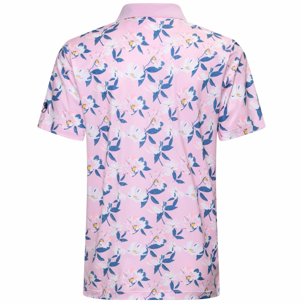 Vibrant Colors Puma X AP Spring Florals Polo Shirt - Pale Pink