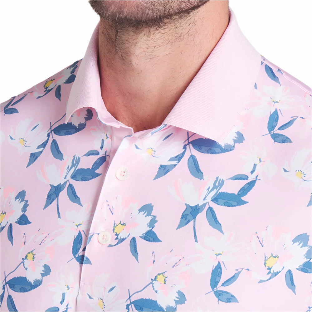 Puma X AP Spring Florals Polo Shirt - Pale Pink Chill Style