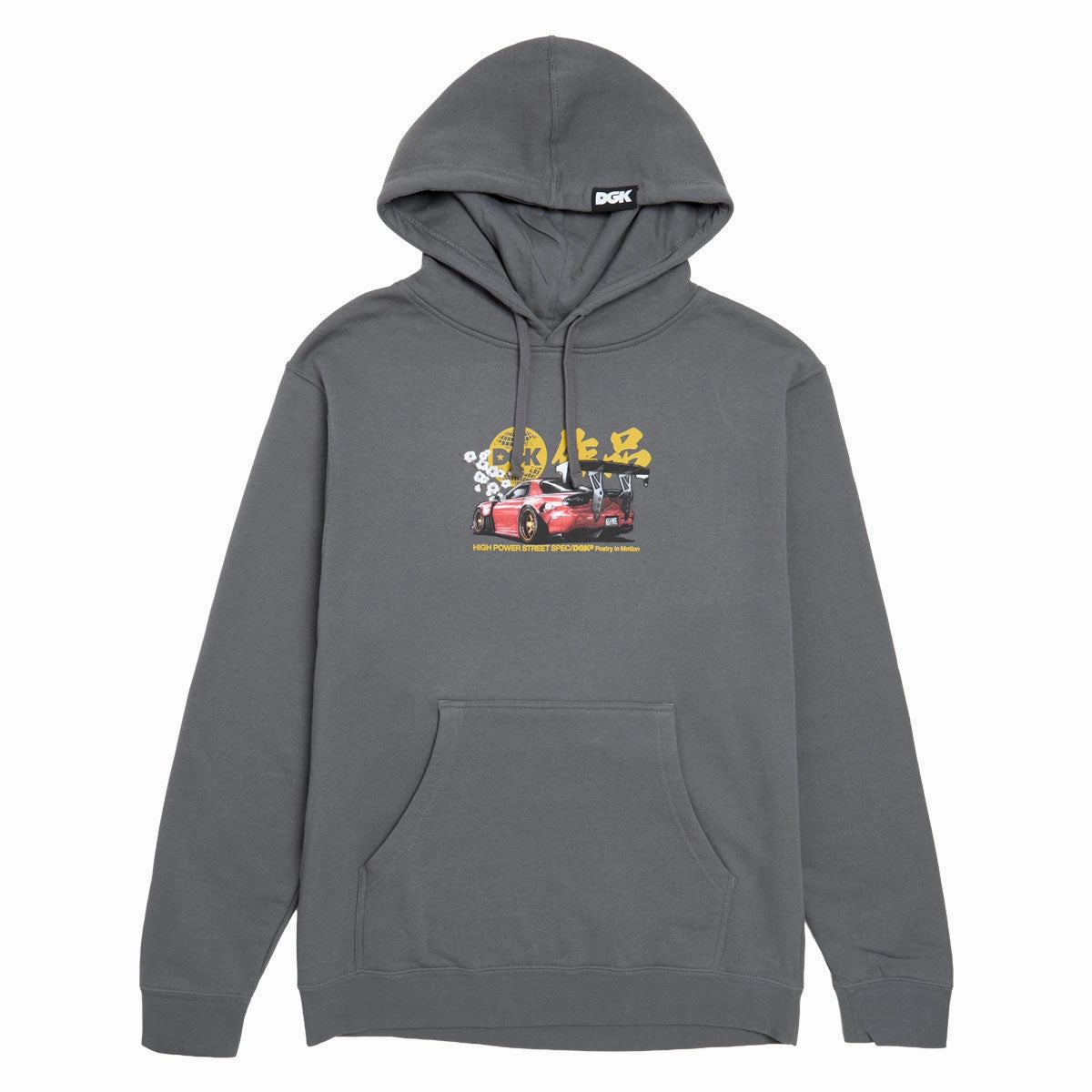 DGK Beauty And The Beast Hoodie - Charcoal Elasticated Waistband