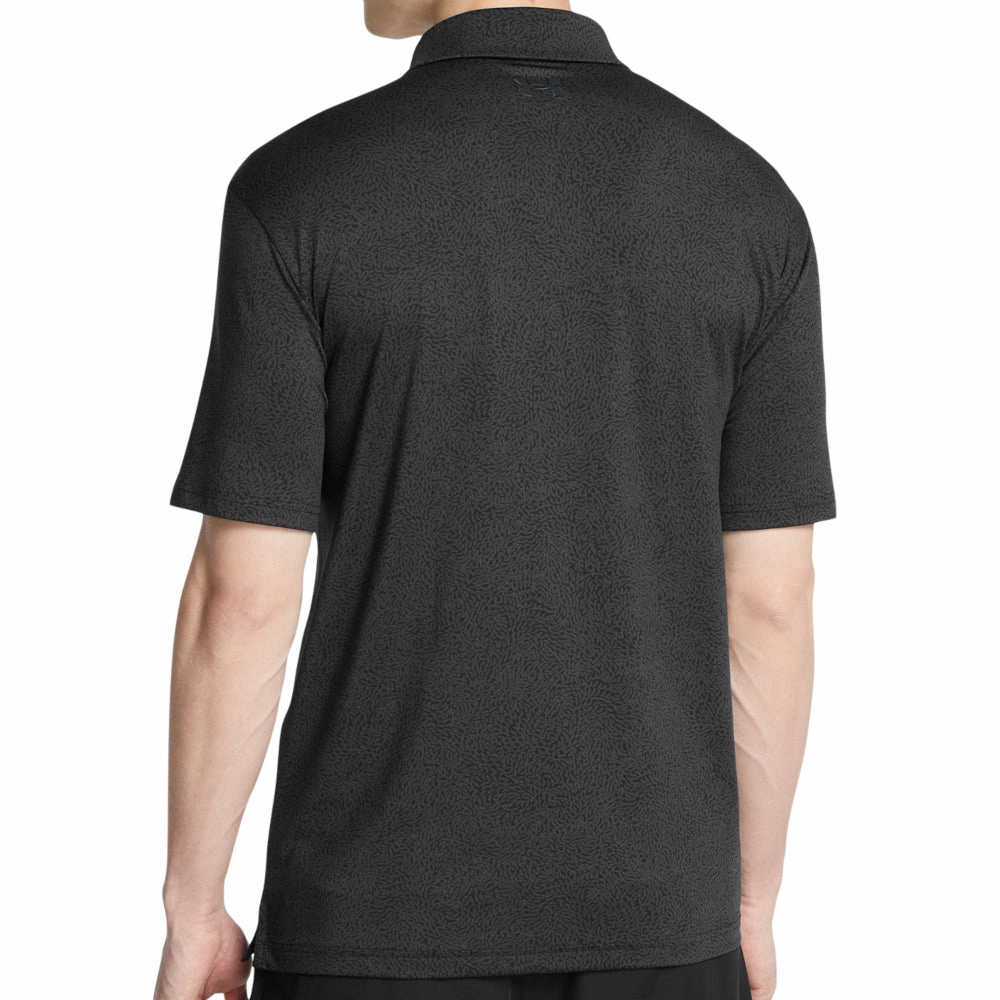 Under Armour Playoff 3.0 Printed Polo Shirt - Black/Anthracite Outdoor Wear