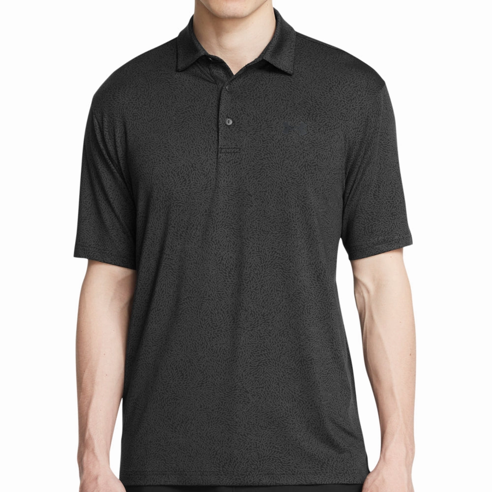 Light Fashion Universal Silhouette Under Armour Playoff 3.0 Printed Polo Shirt - Black/Anthracite