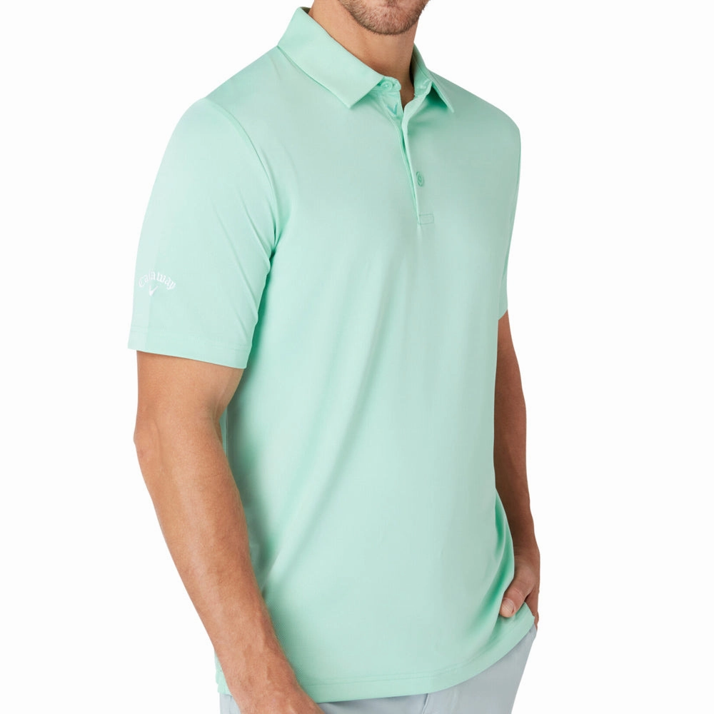 Callaway Swingtech Solid Polo Shirt - Neptune Green Fashionable Layer