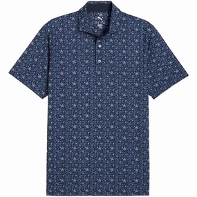 Puma MATTR Port Polo Shirt - White Glow/Deep Navy Comfortable Layering