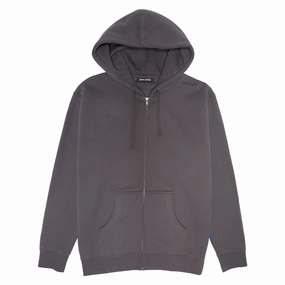 Low Impact Processing Low Profile Logo Fucking Awesome Brinda Zip Hoodie - Charcoal
