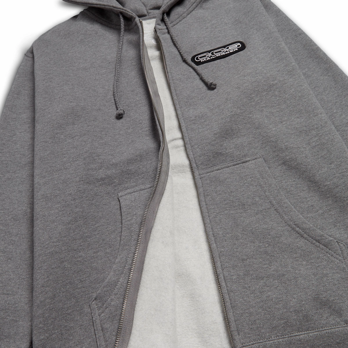 Activewear Belt loops CCS Mailorder Patch Zip Hoodie - Grey/Black