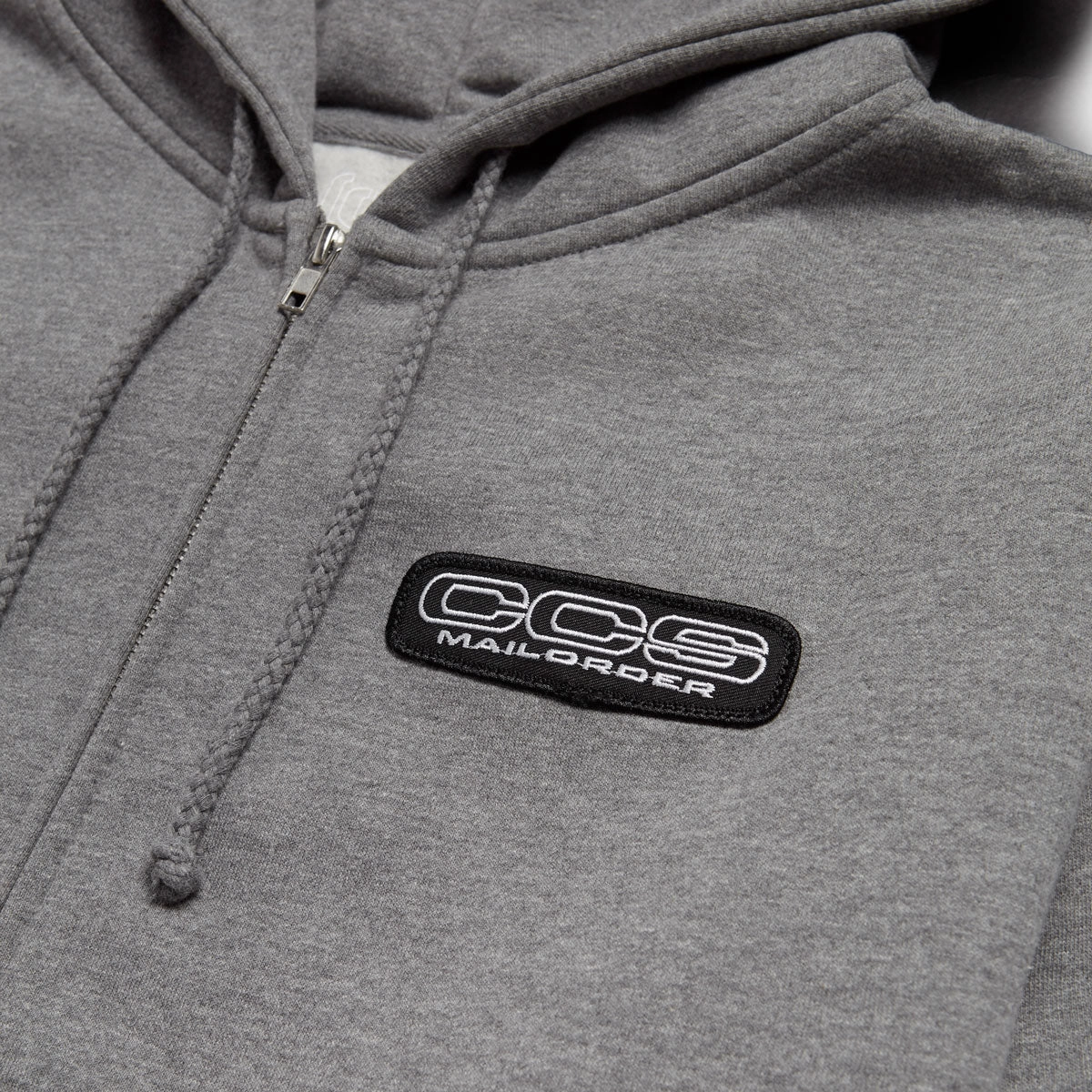 CCS Mailorder Patch Zip Hoodie - Grey/Black Stretchable Waistband