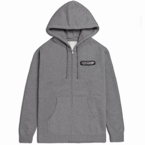 friends gathering CCS Mailorder Patch Zip Hoodie - Grey/Black
