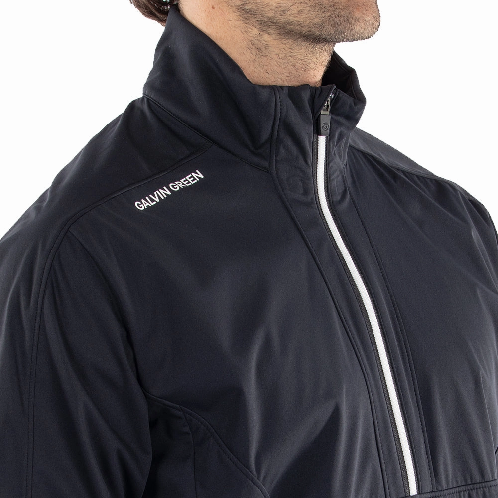 Galvin Green Lawrence Windstopper 1/4 Zip Pullover - Black/White Cozy pieces Semi Formal