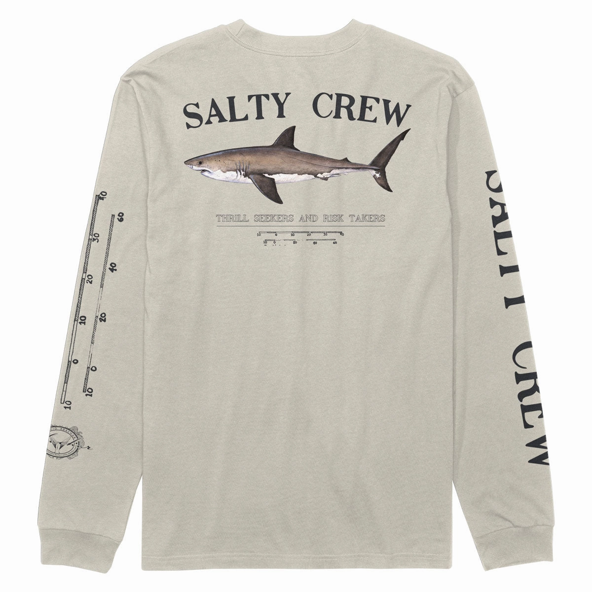 Simple and Cozy Salty Crew Bruce Classic Long Sleeve T-Shirt - Bone