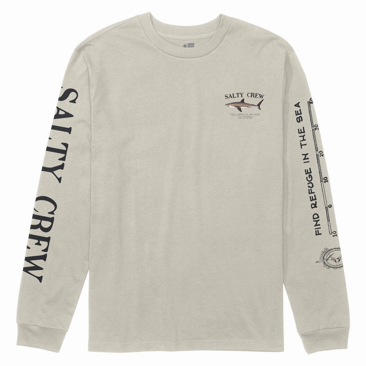 Elderly Comfort Salty Crew Bruce Classic Long Sleeve T-Shirt - Bone