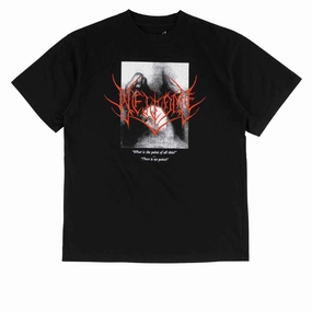 Effortless Look Cozy Feel Welcome No Point T-Shirt - Black