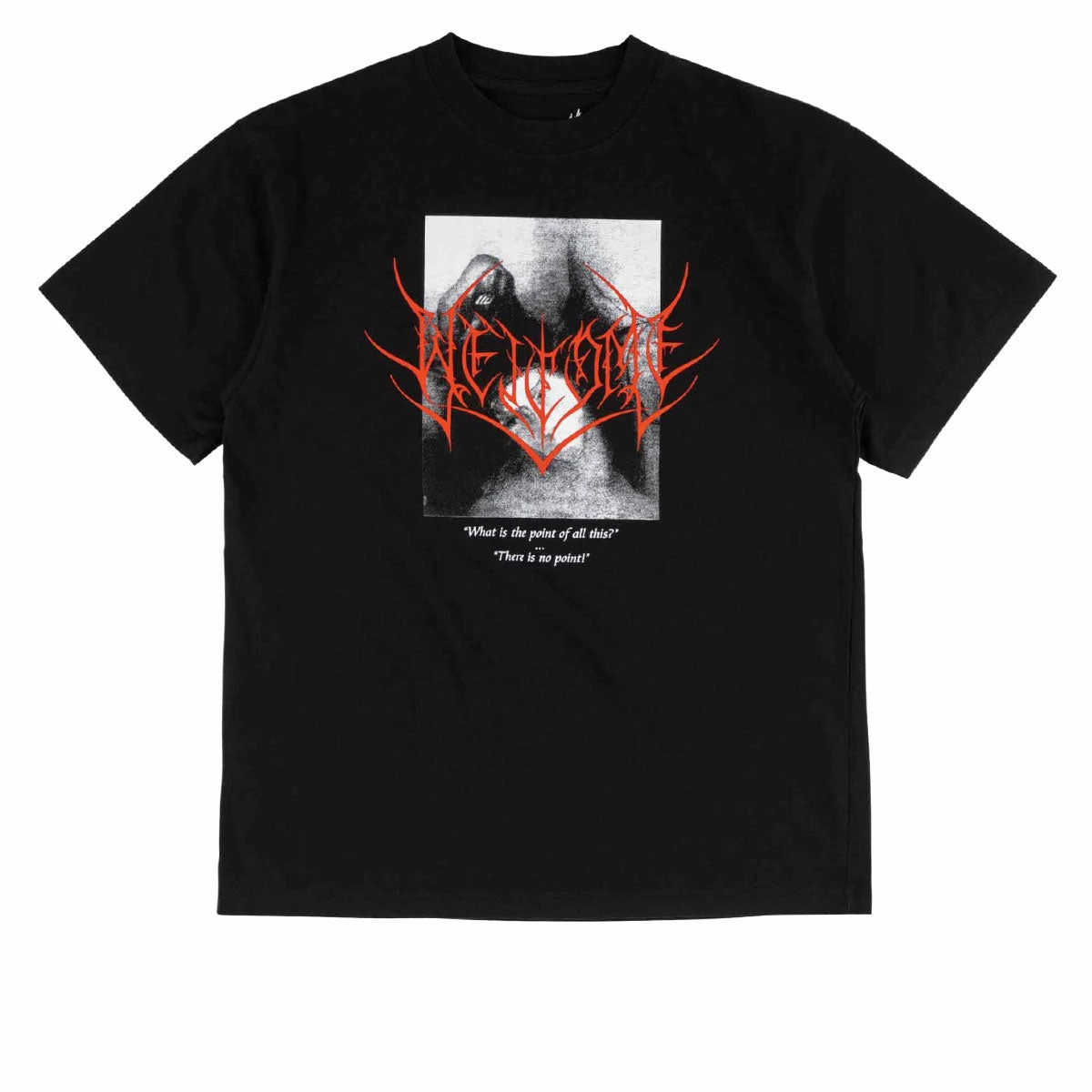Welcome No Point T-Shirt - Black Breathable touch Casual Vibes